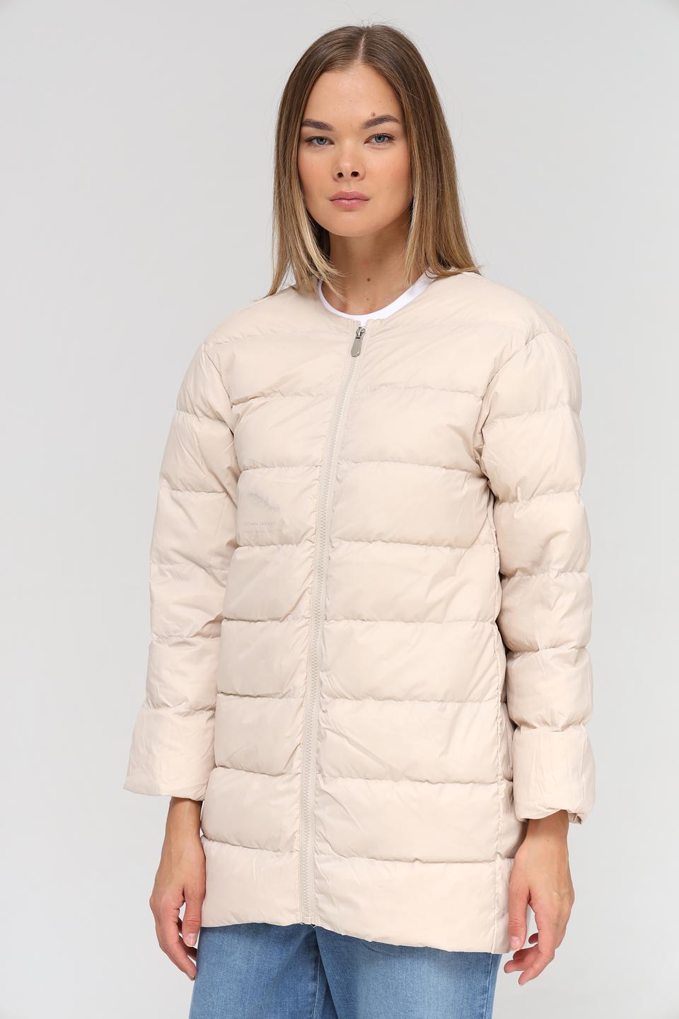 Куртка Electra style бежевая с мехом