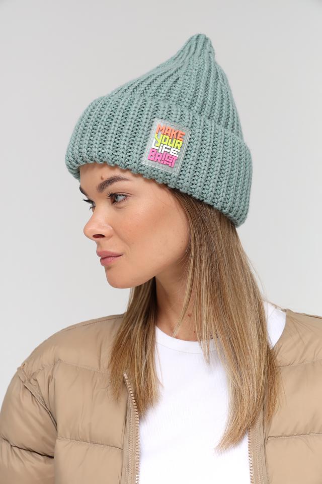 Шапка Marhatter вязаная мятная