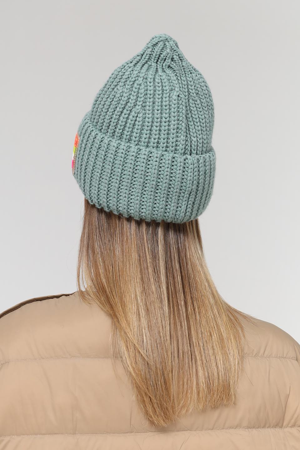 Шапка Marhatter вязаная мятная