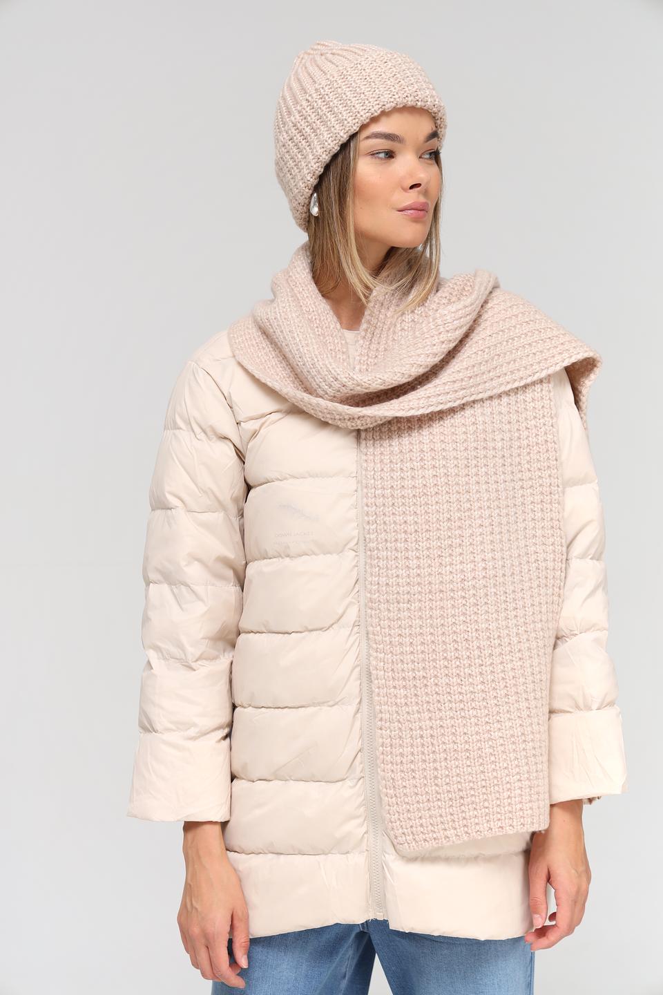 Шапка Marhatter вязаная бежевая