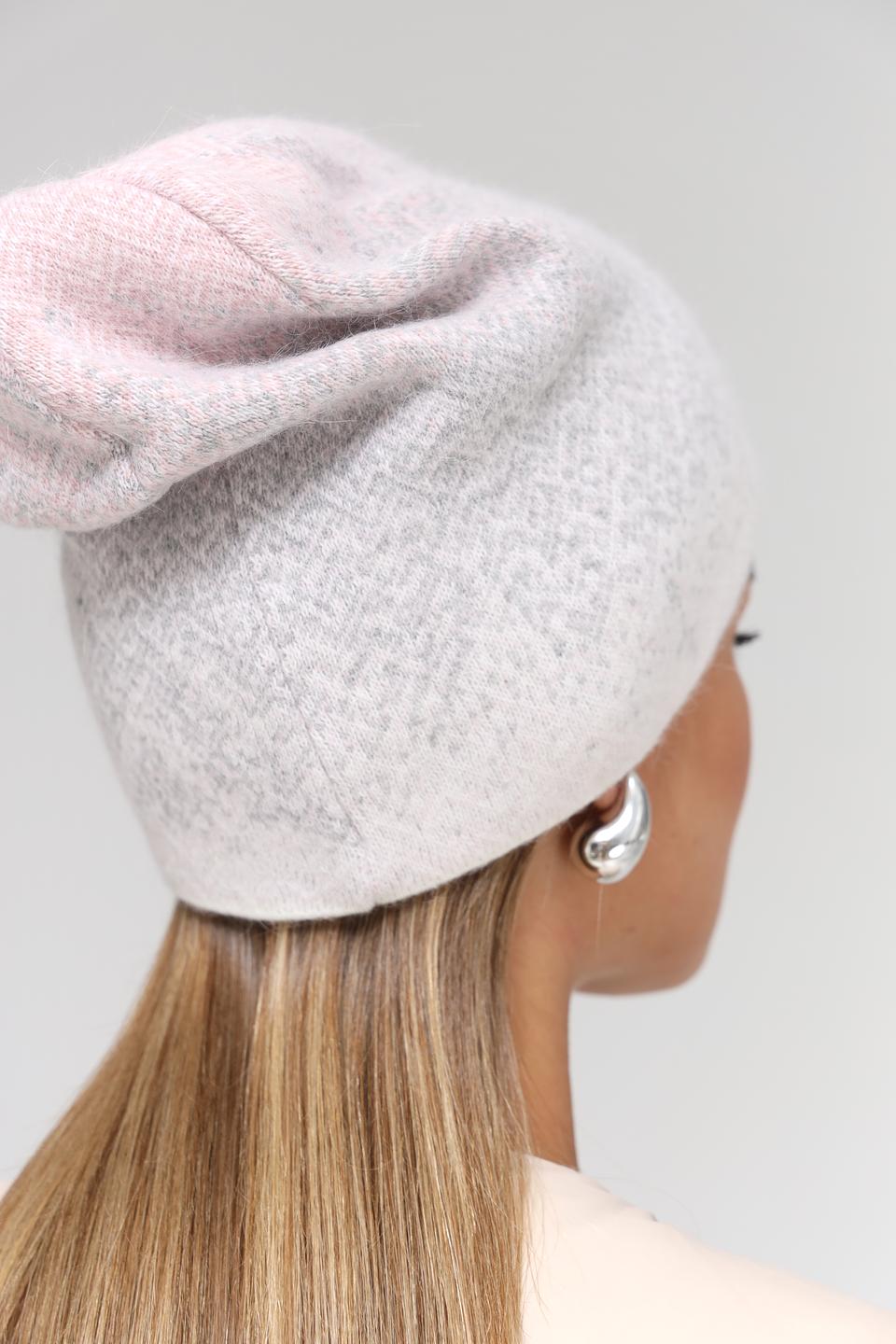 Шапка Marhatter женская пудровая