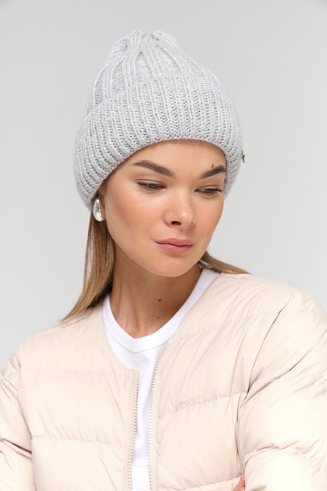 Шапка Marhatter вязаная серая