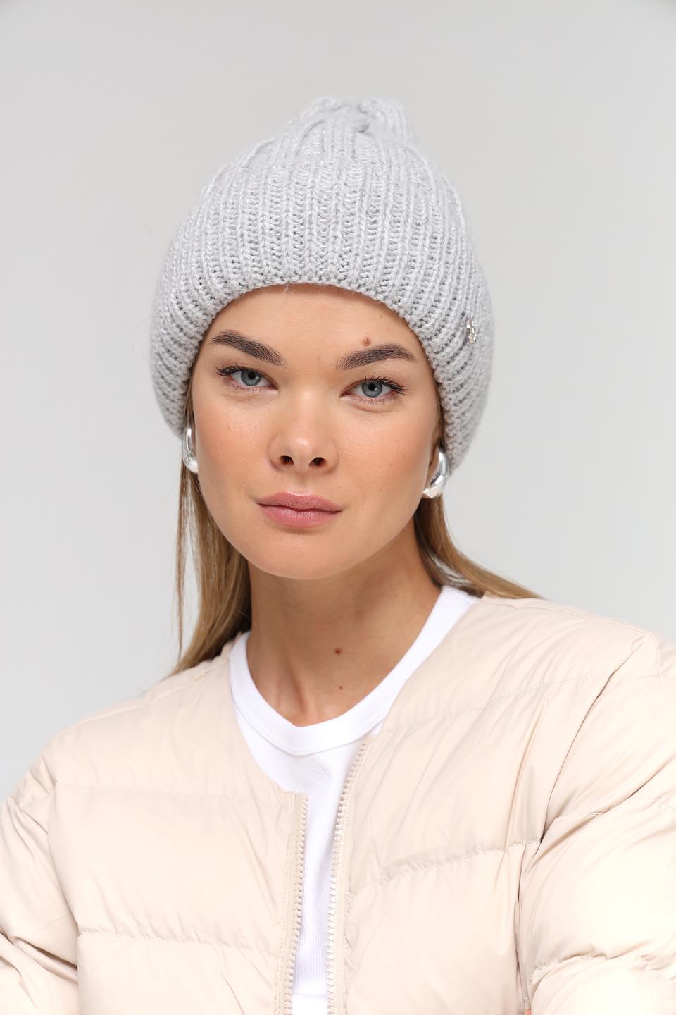 Шапка Marhatter вязаная серая