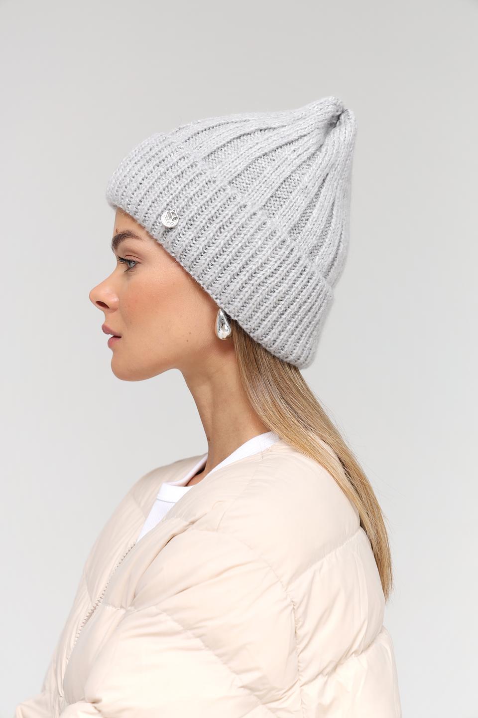 Шапка Marhatter вязаная серая