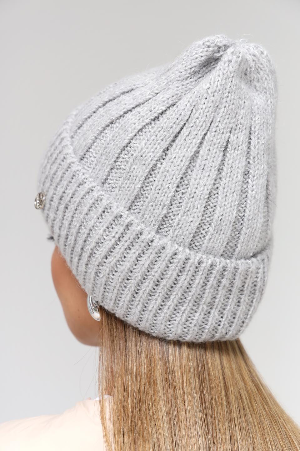 Шапка Marhatter вязаная серая