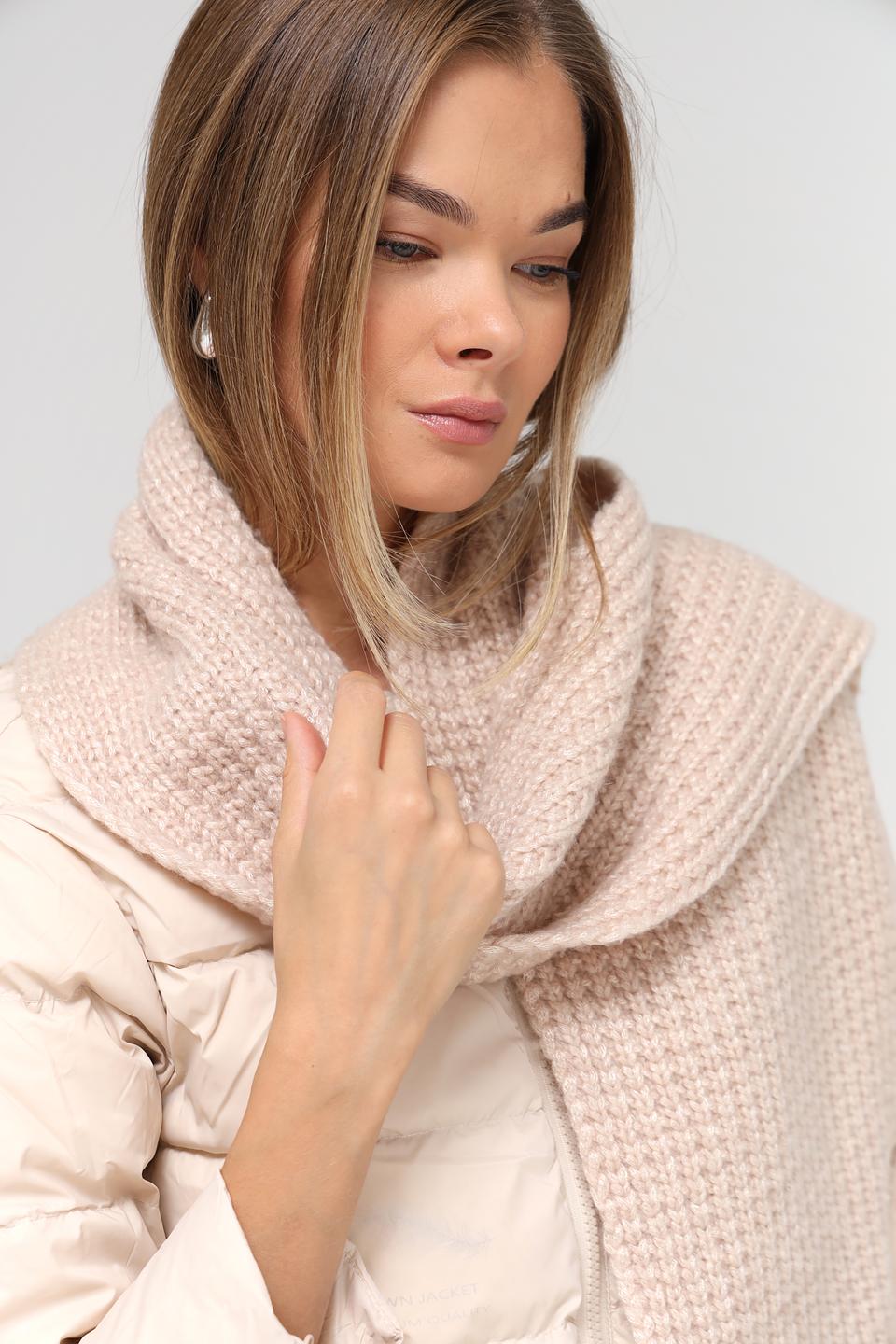 Шарф Marhatter вязаный бежевый