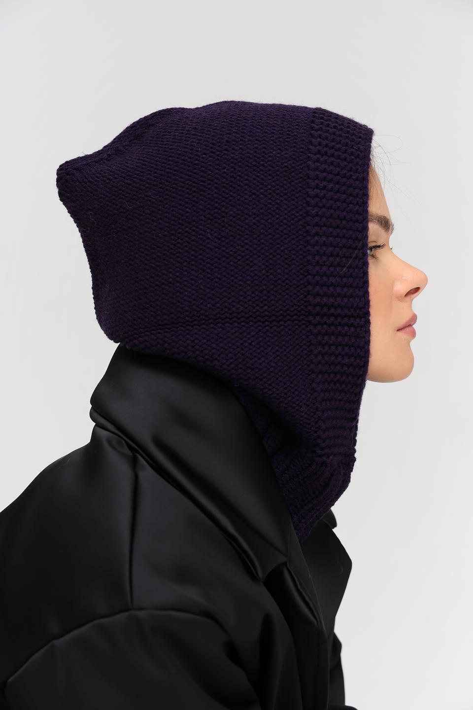 Шапка Marhatter вязаная фиолетовая