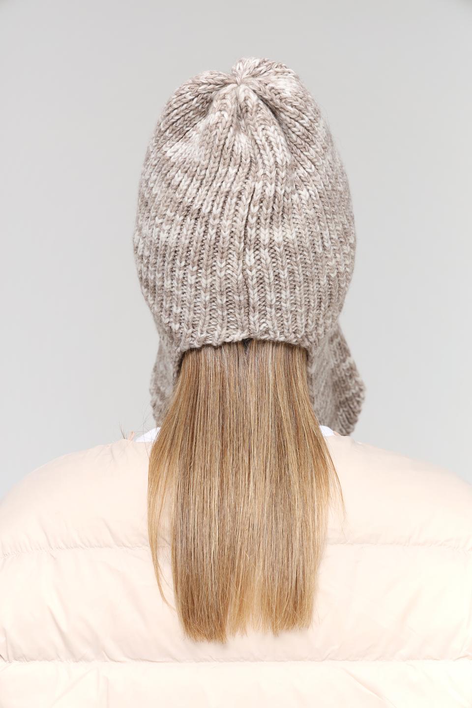 Шапка Marhatter с ушами бежевая