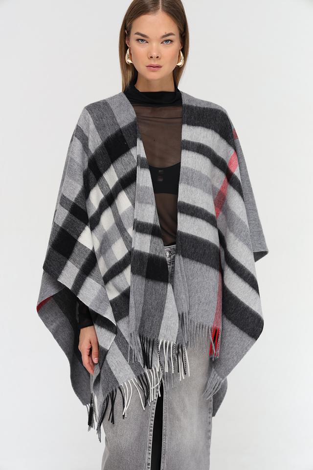 Пончо Fraas в клетку