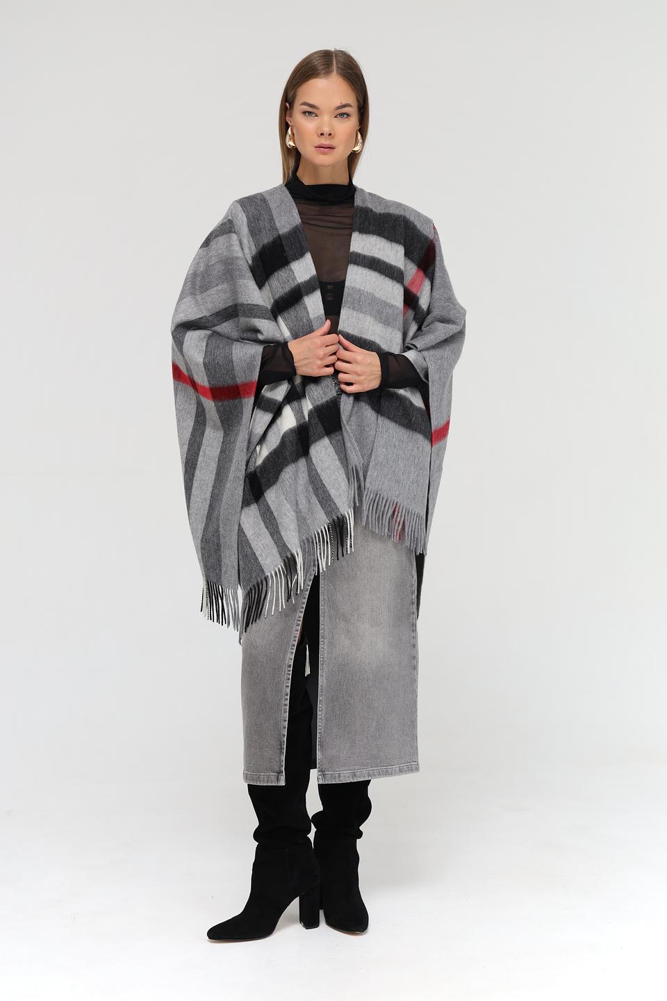 Пончо Fraas в клетку