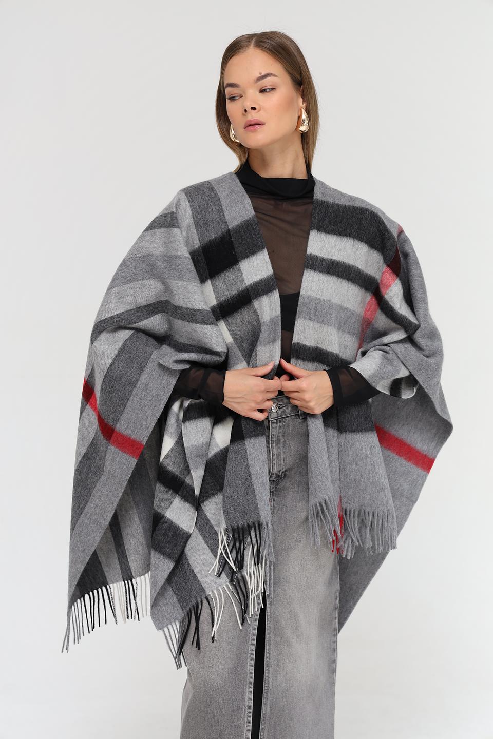 Пончо Fraas в клетку