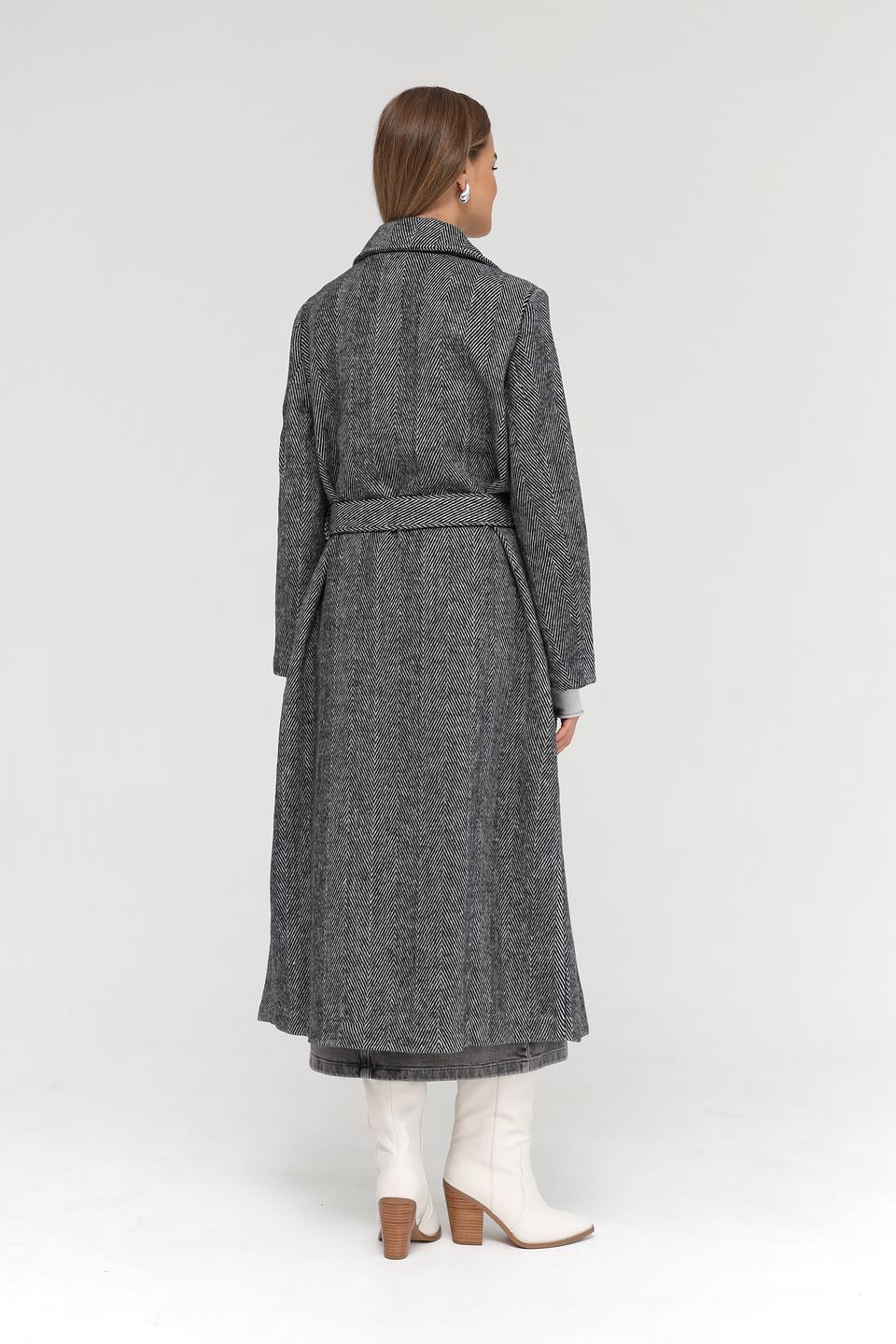 Пальто Oui в клетку