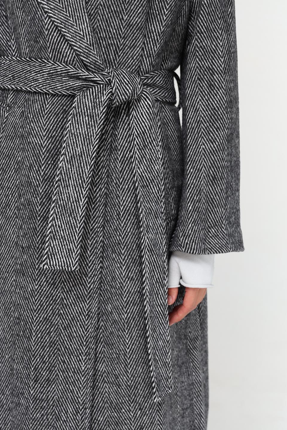 Пальто Oui в клетку