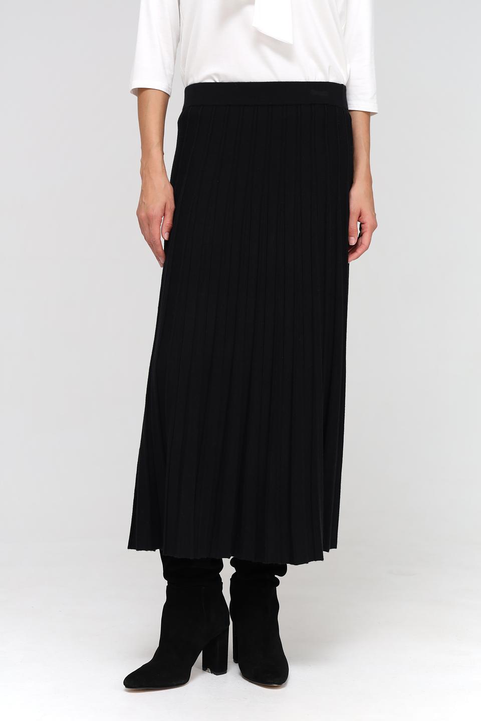 Юбка Oui плиссированная чёрная