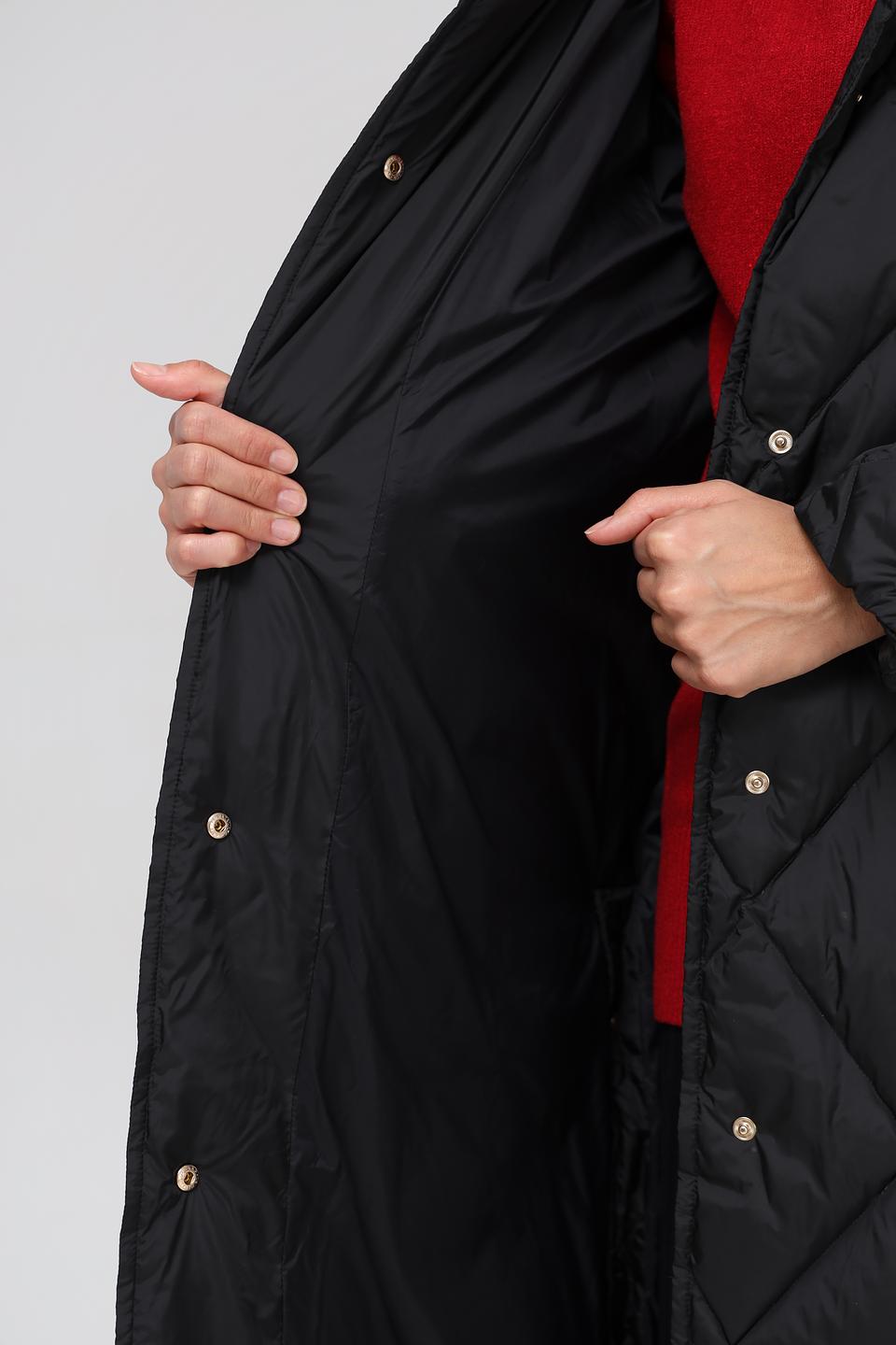 Пальто Marc Cain стеганое чёрное