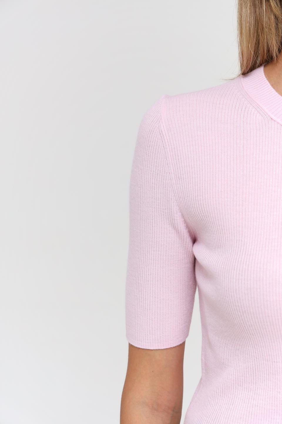 Пуловер Marc Cain короткий рукав розовый