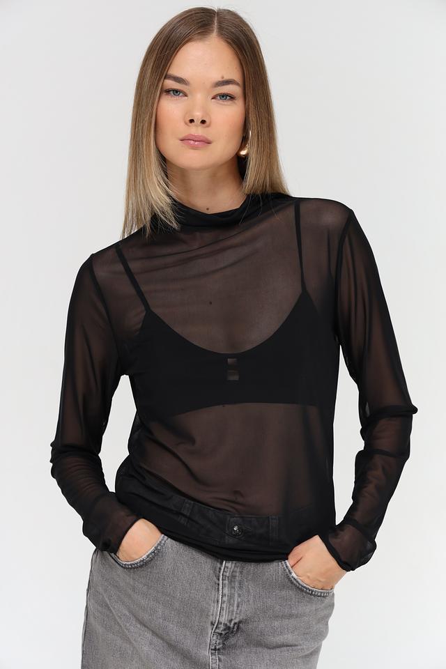 Пуловер Monari чёрный с горлом