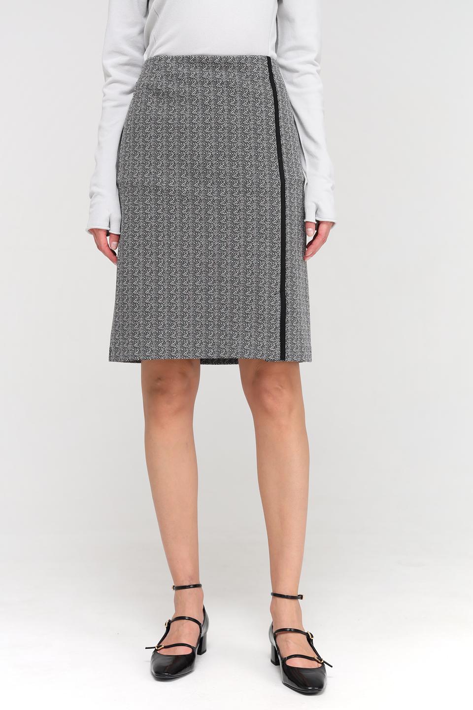 Юбка Frank Walder в клетку с полосой