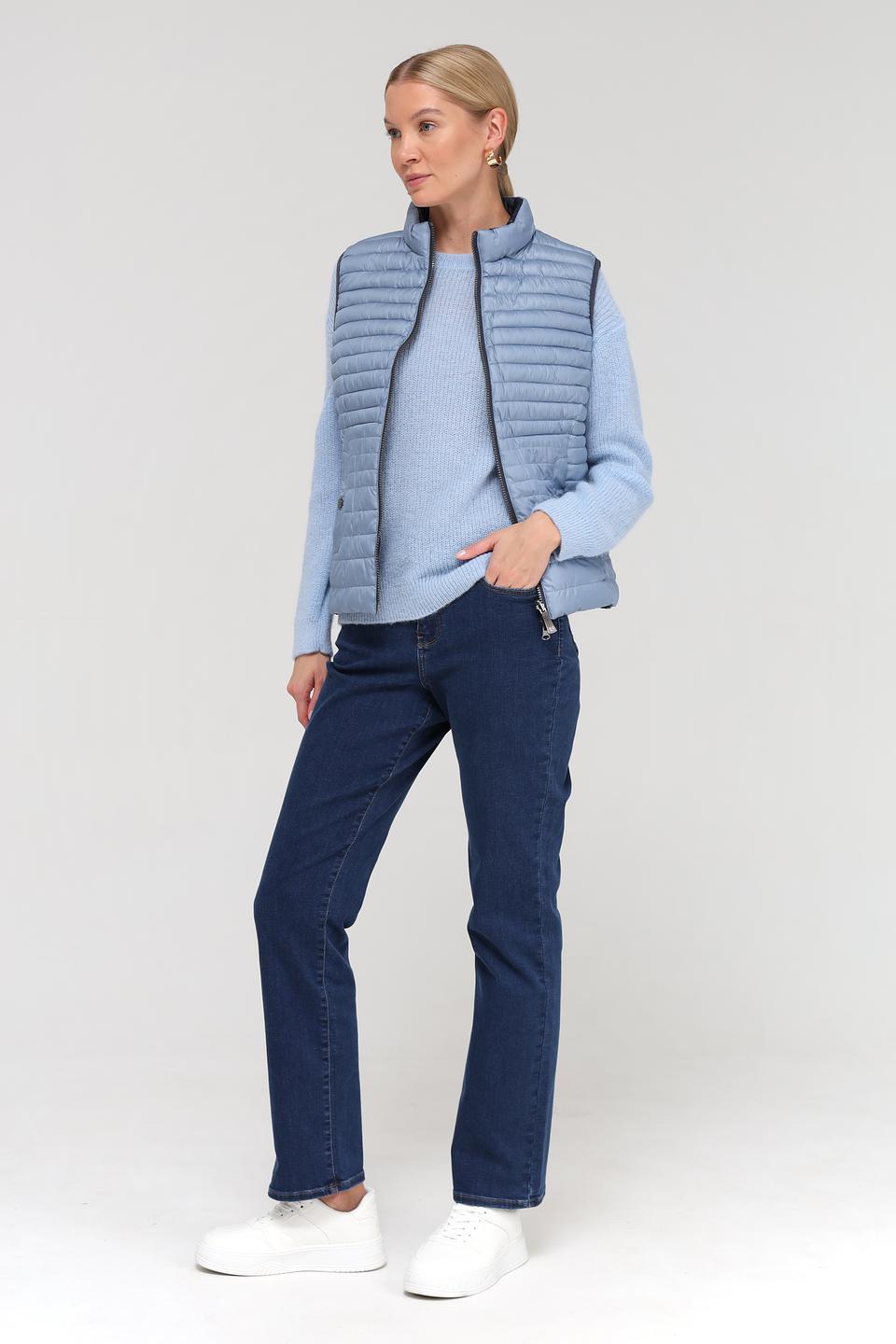 Жилет Lebek стеганый голубой
