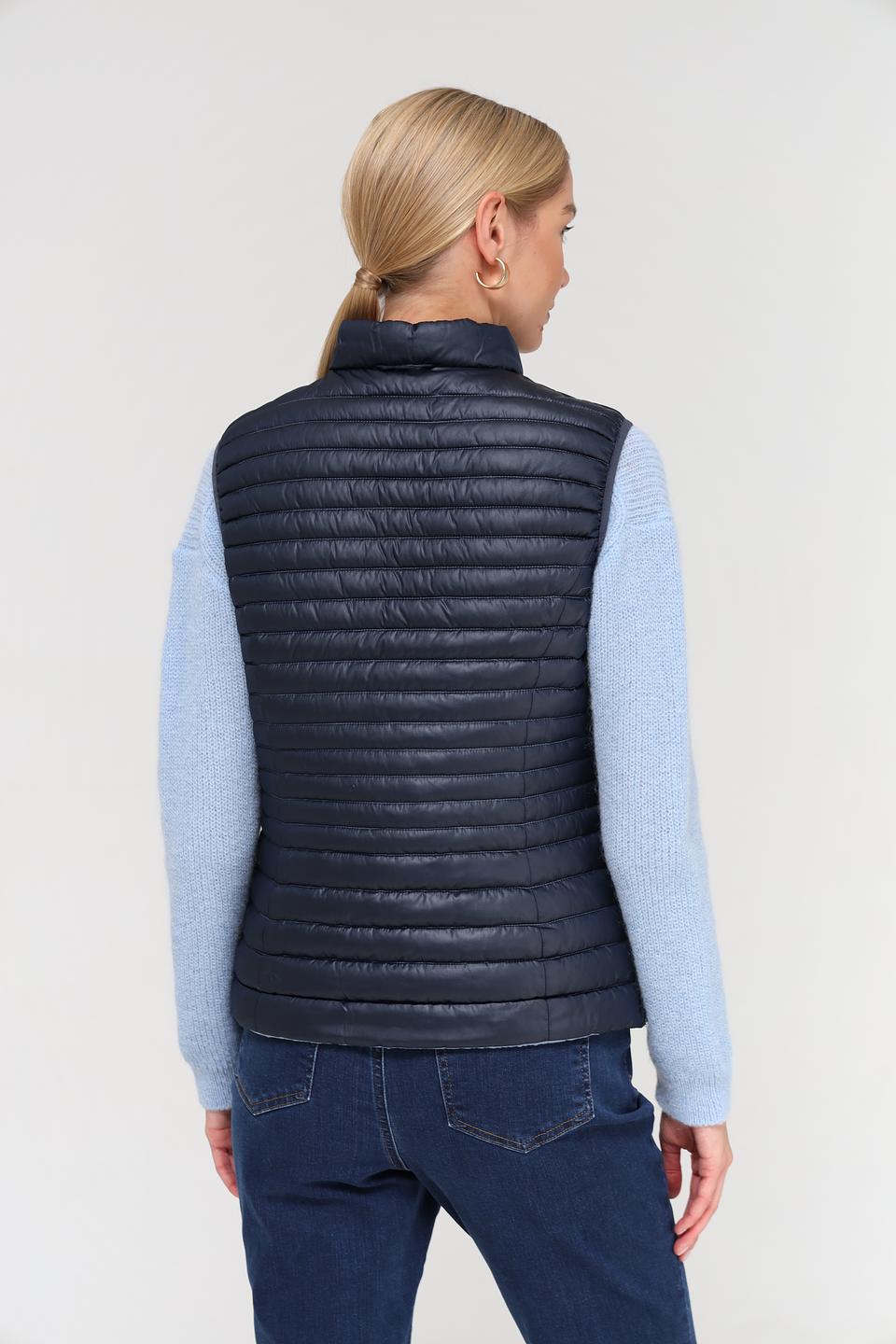 Жилет Lebek стеганый голубой