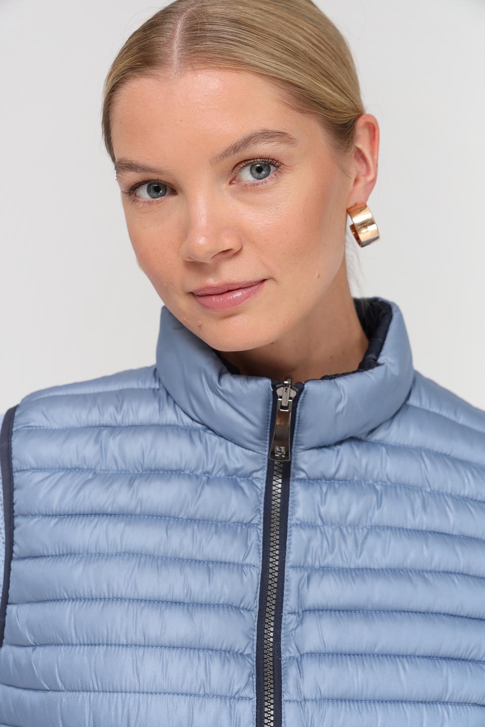 Жилет Lebek стеганый голубой