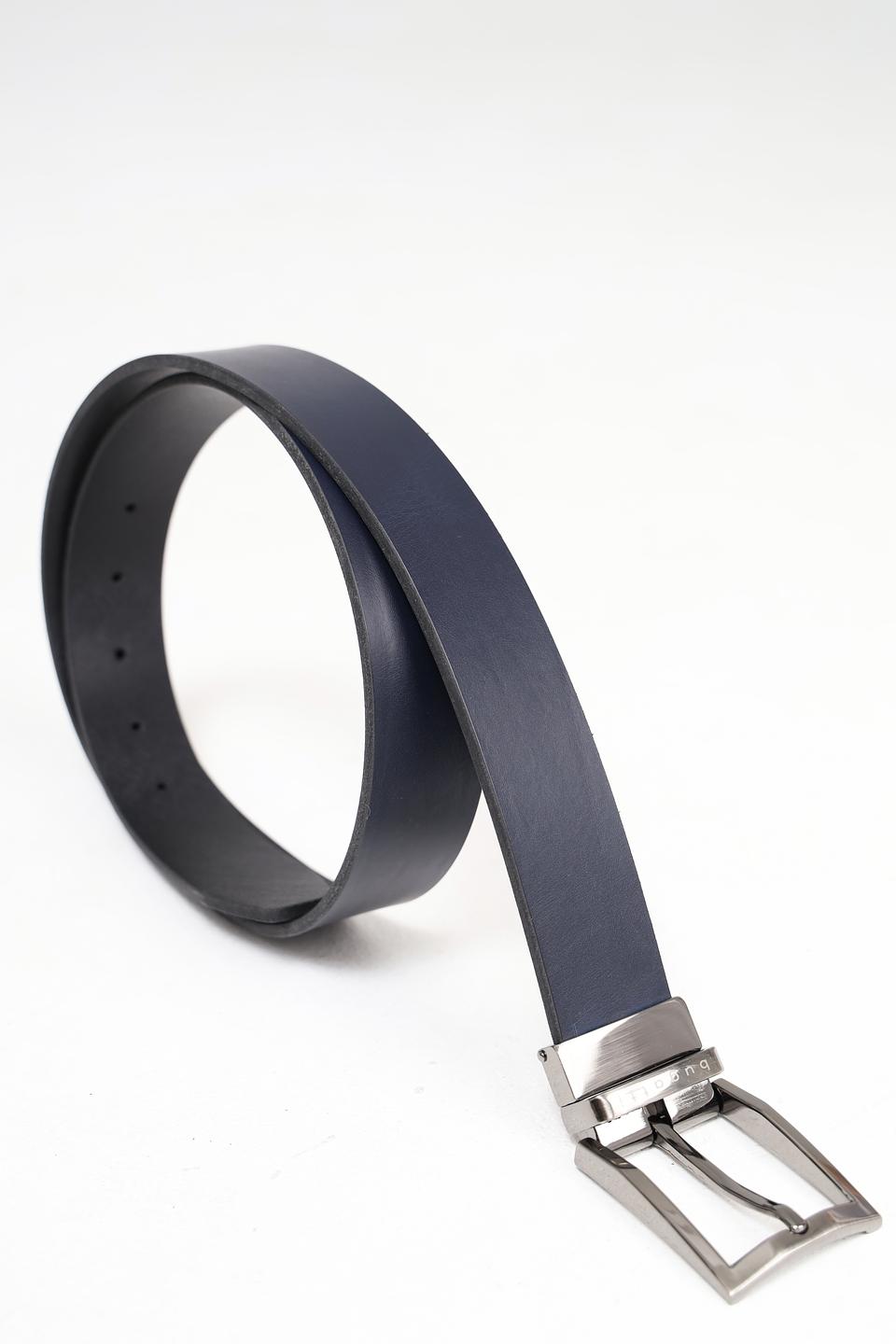 Ремень Bugatti ACC кожаный чёрный