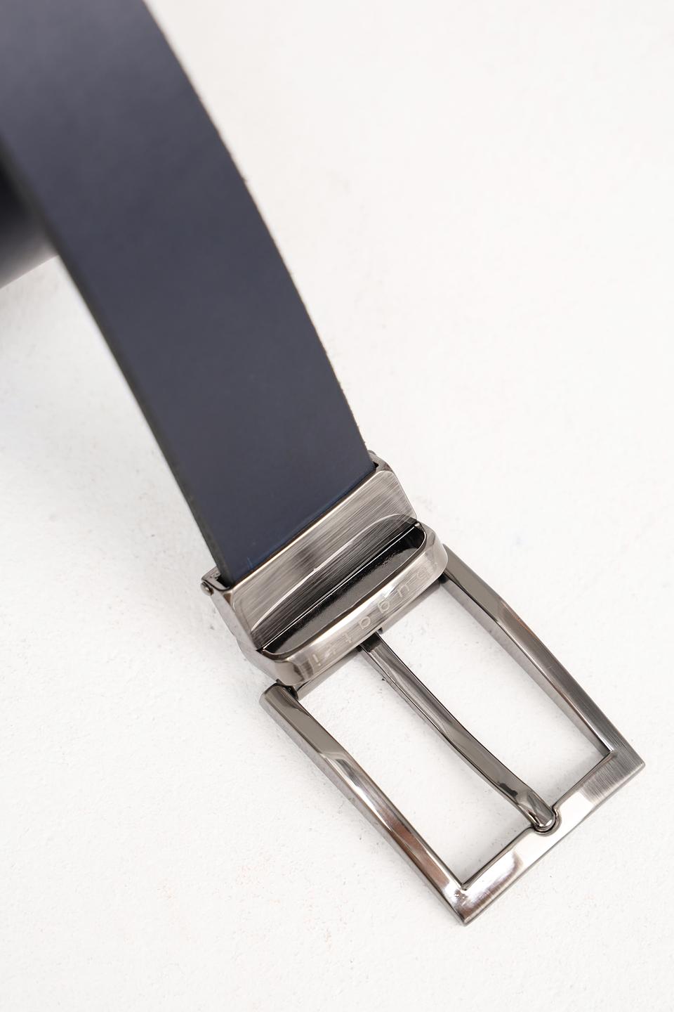 Ремень Bugatti ACC кожаный чёрный