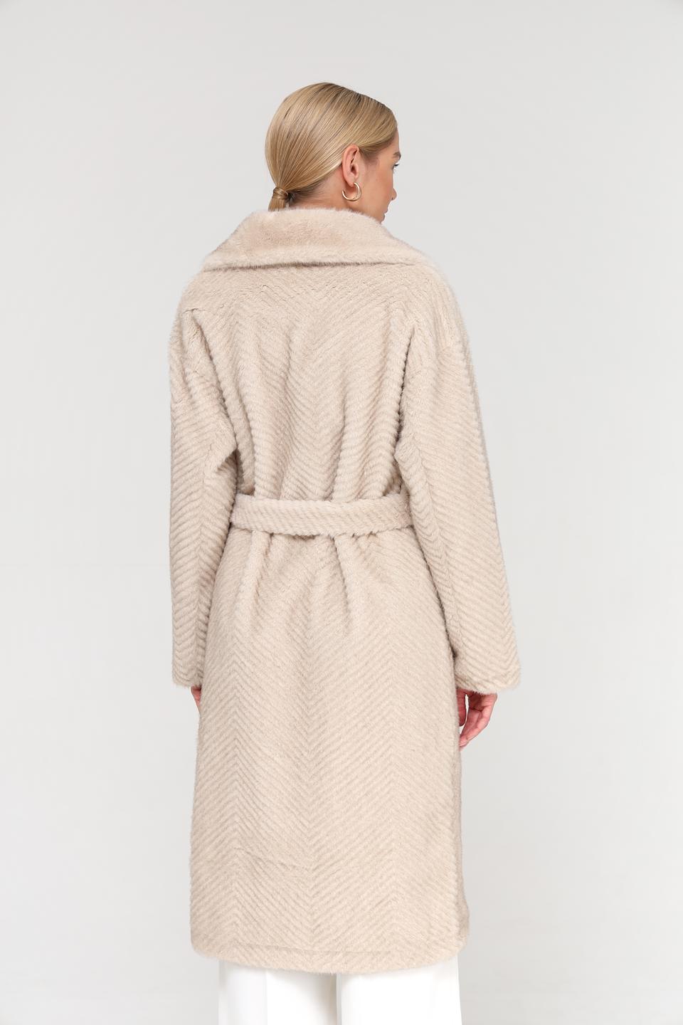 Шуба Electra style бежевая