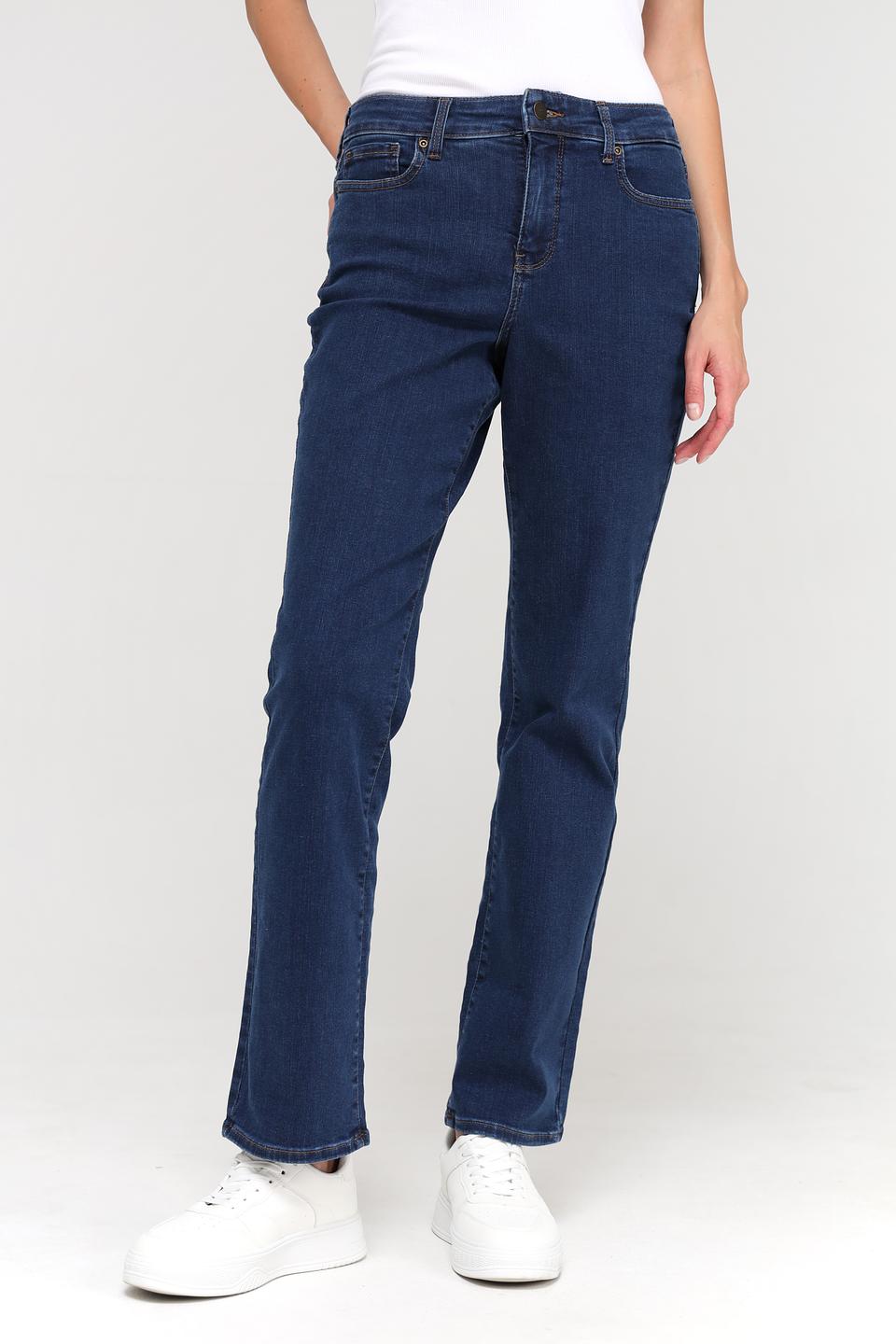 Джинсы NYDJ прямого кроя синие