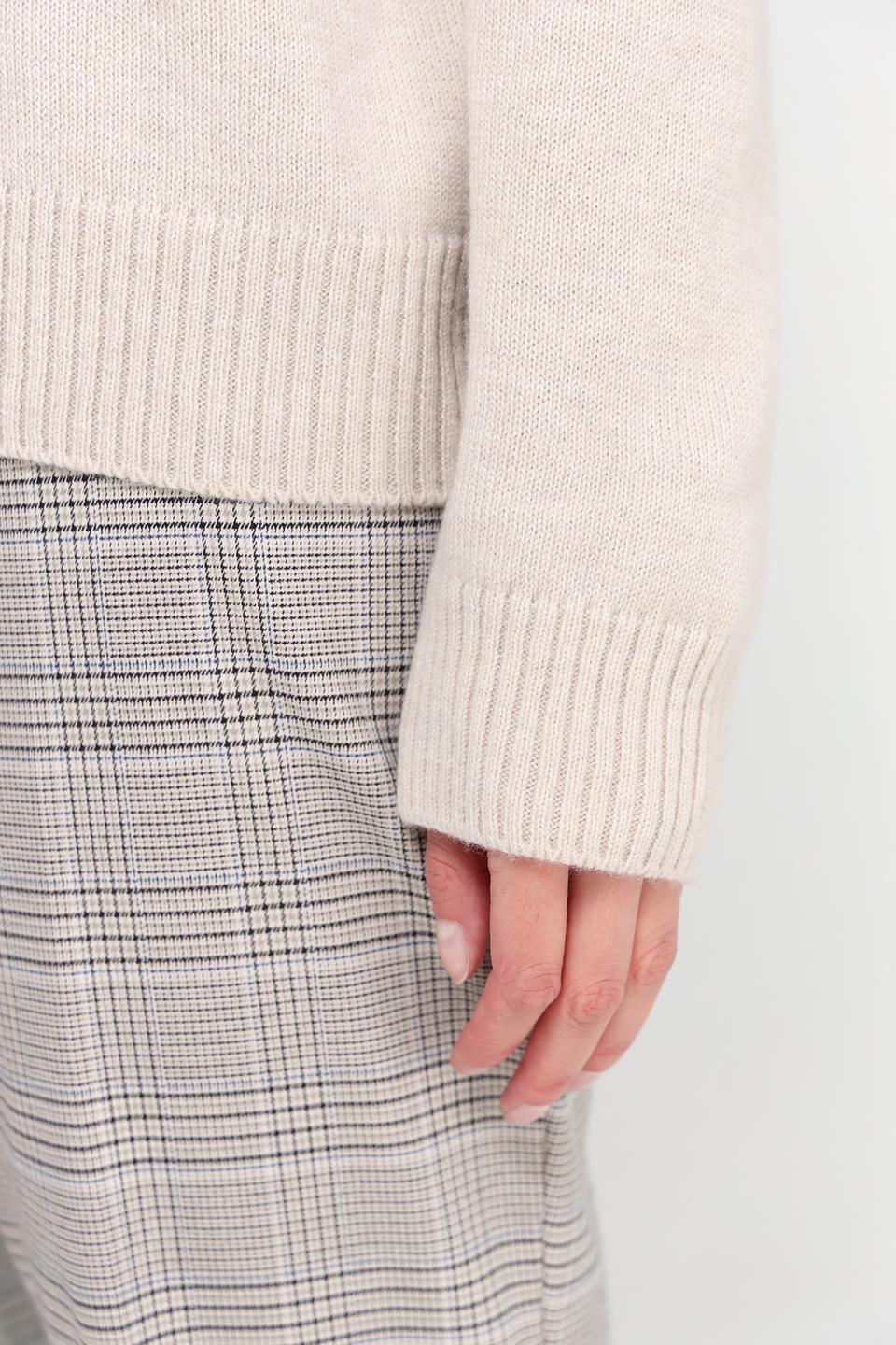 Пуловер Maerz V-образный бежевый