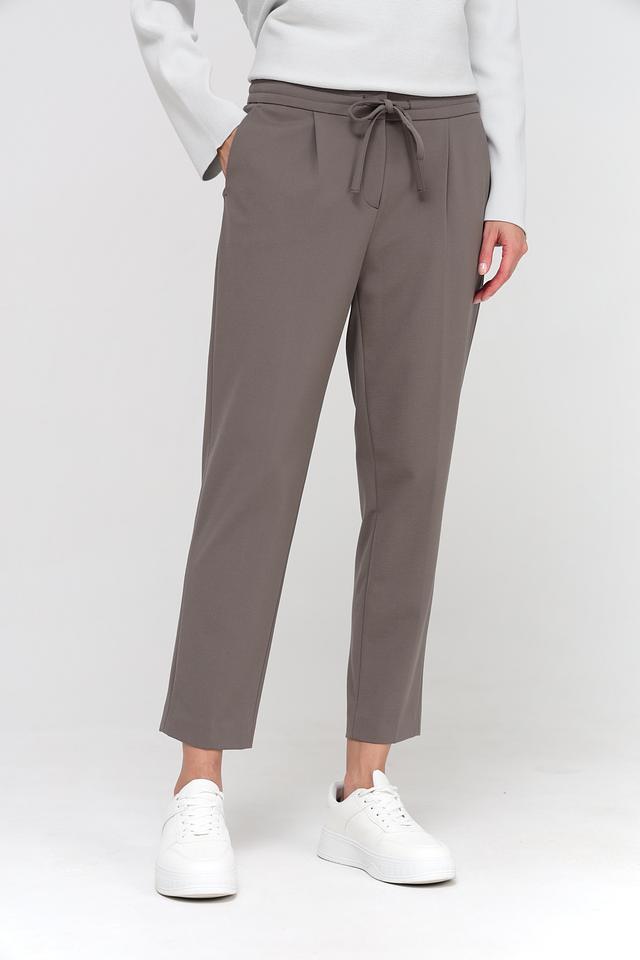 Брюки классические Luisa Cerano серо-коричневые