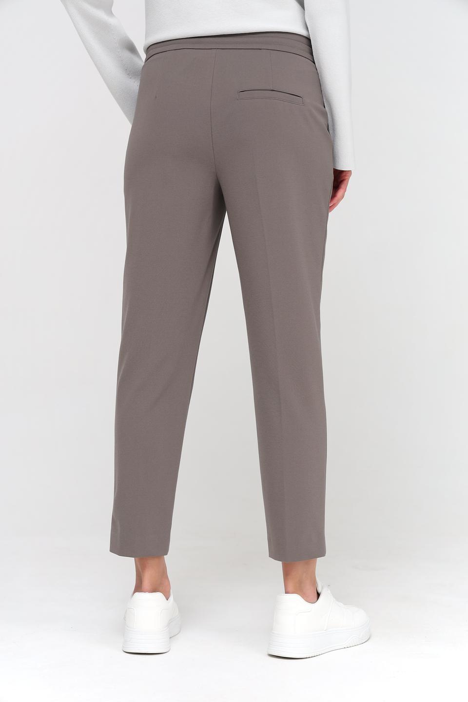 Брюки классические Luisa Cerano серо-коричневые