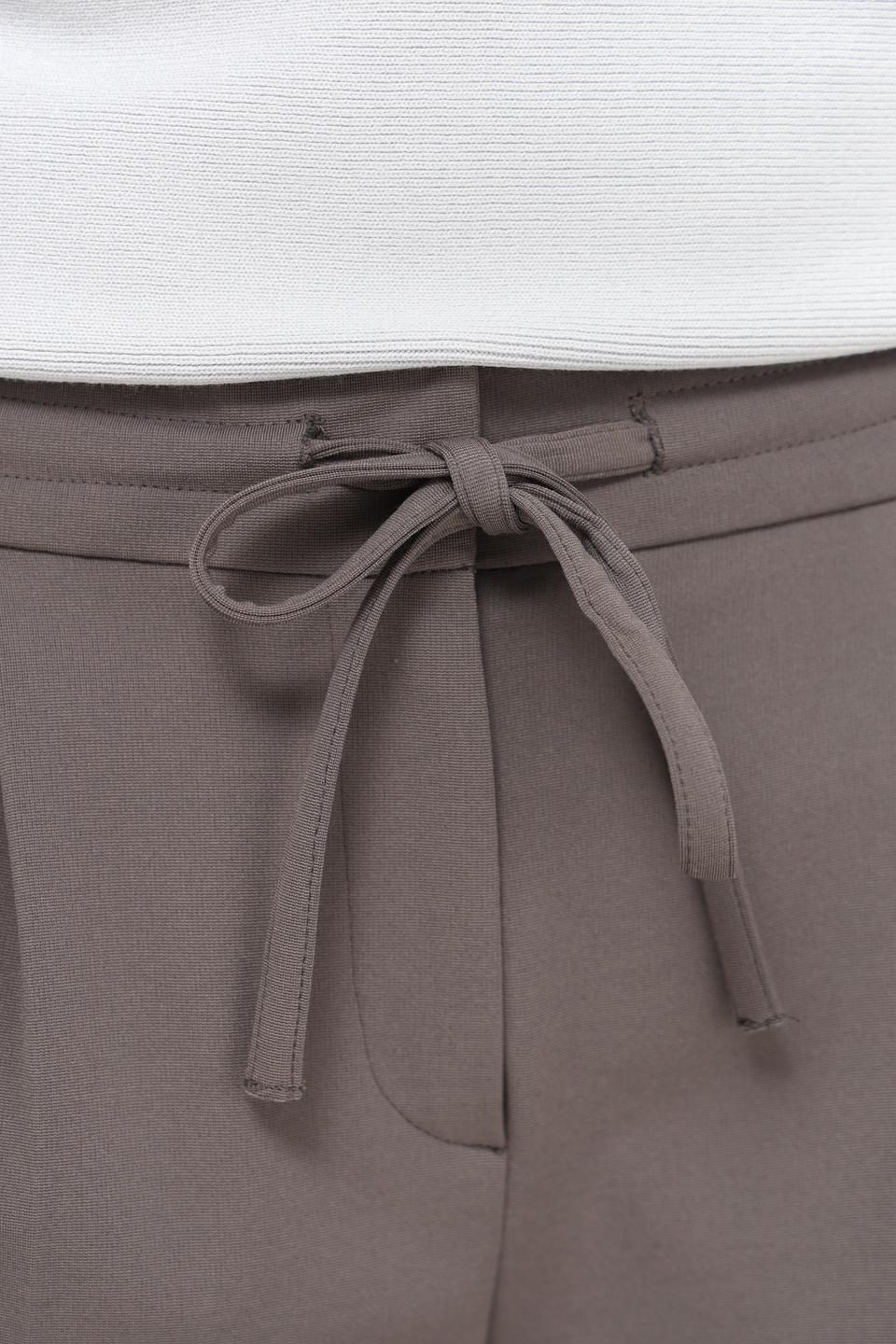 Брюки классические Luisa Cerano серо-коричневые