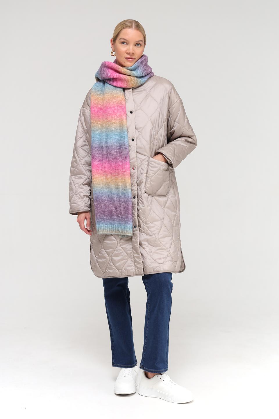 Шарф Fraas разноцветный вязаный