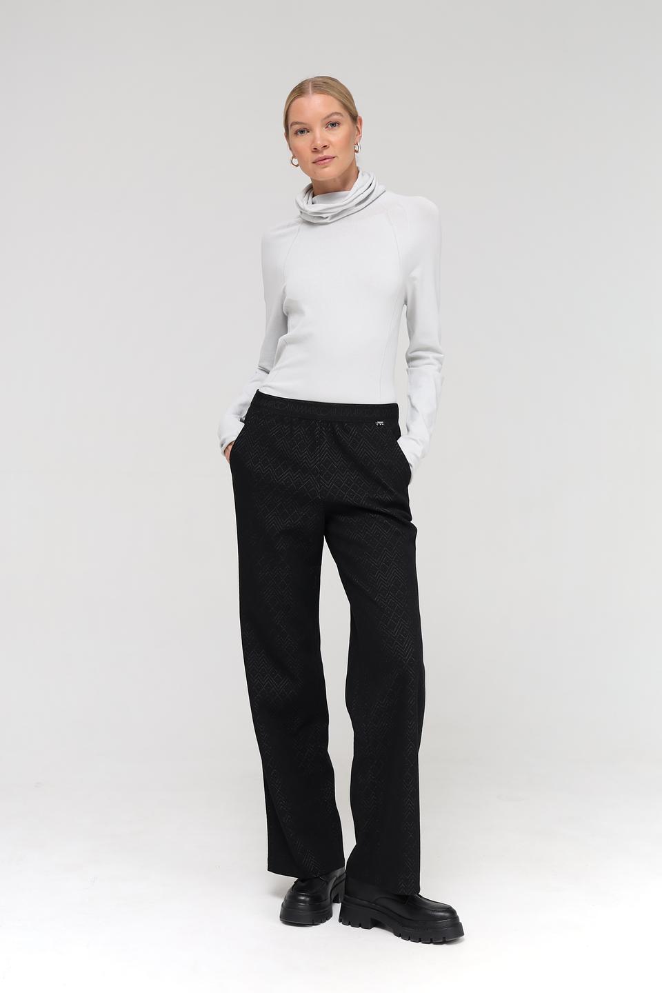 Брюки Marc Cain с узором чёрный