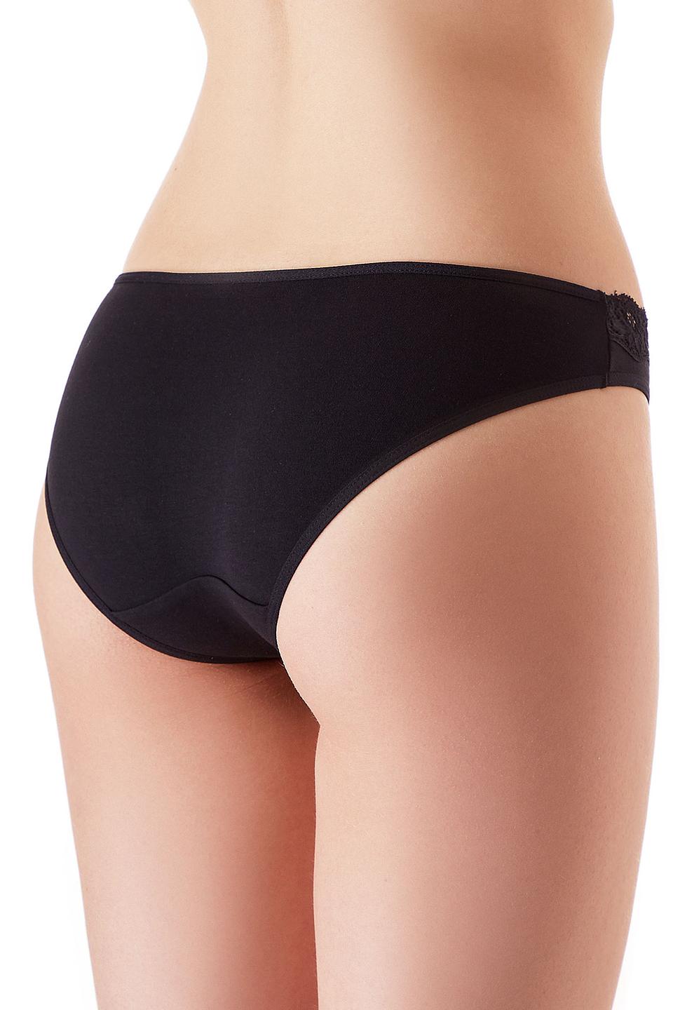 Трусы Lowry с кружевом чёрные