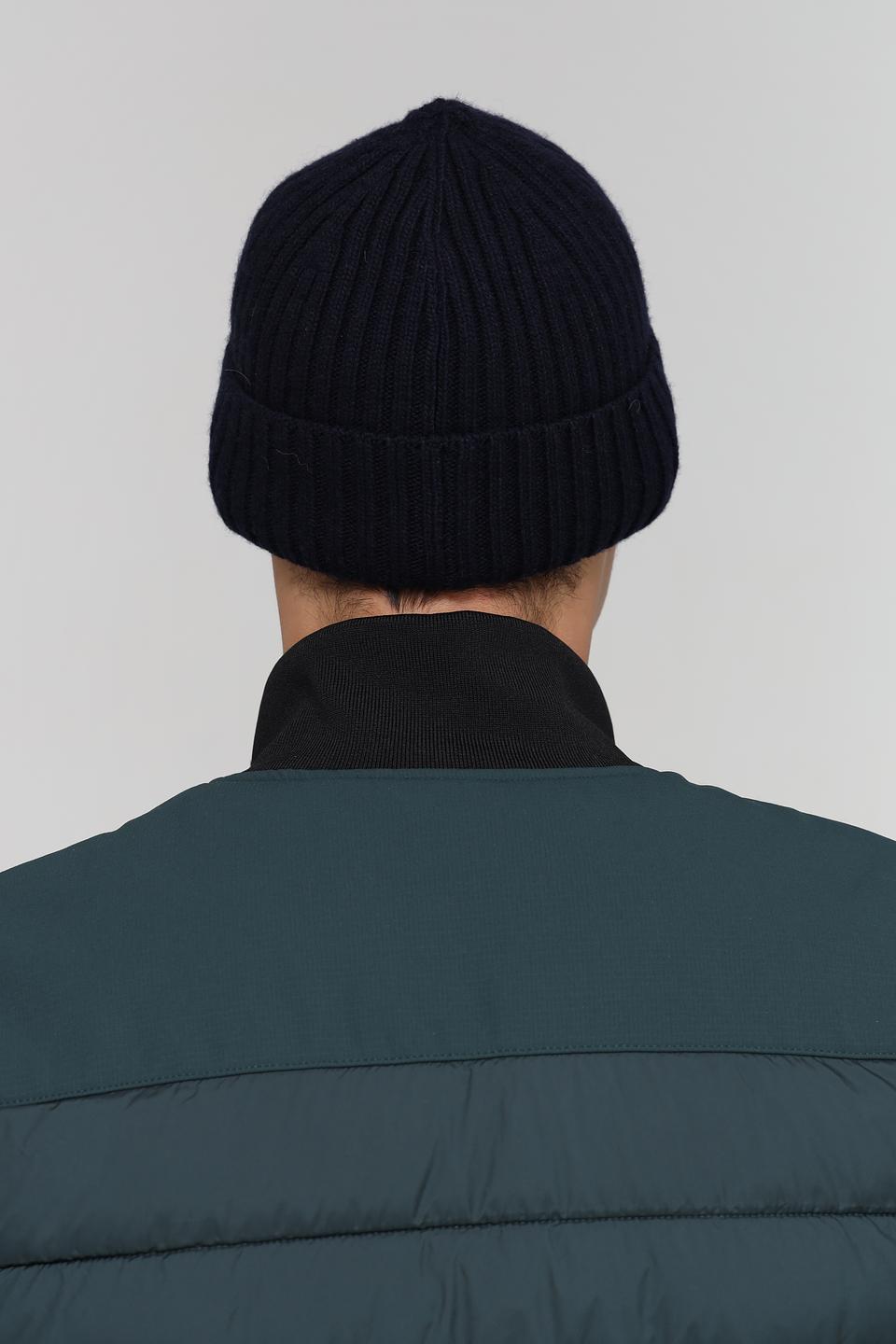 Шапка Marhatter мужская вязаная тёмно-синяя