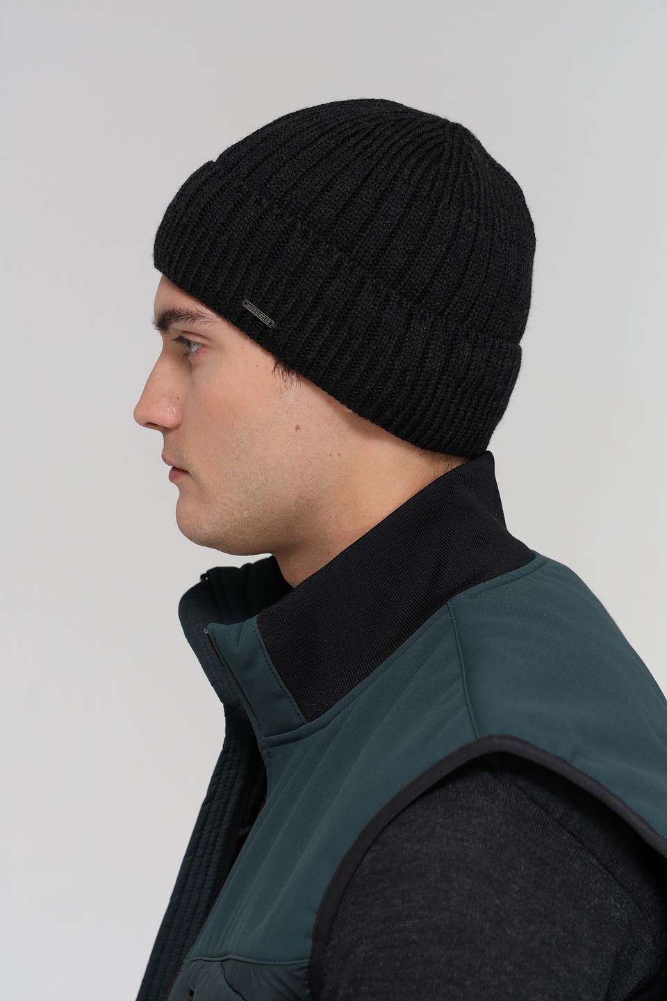 Шапка Marhatter чёрная вязаная