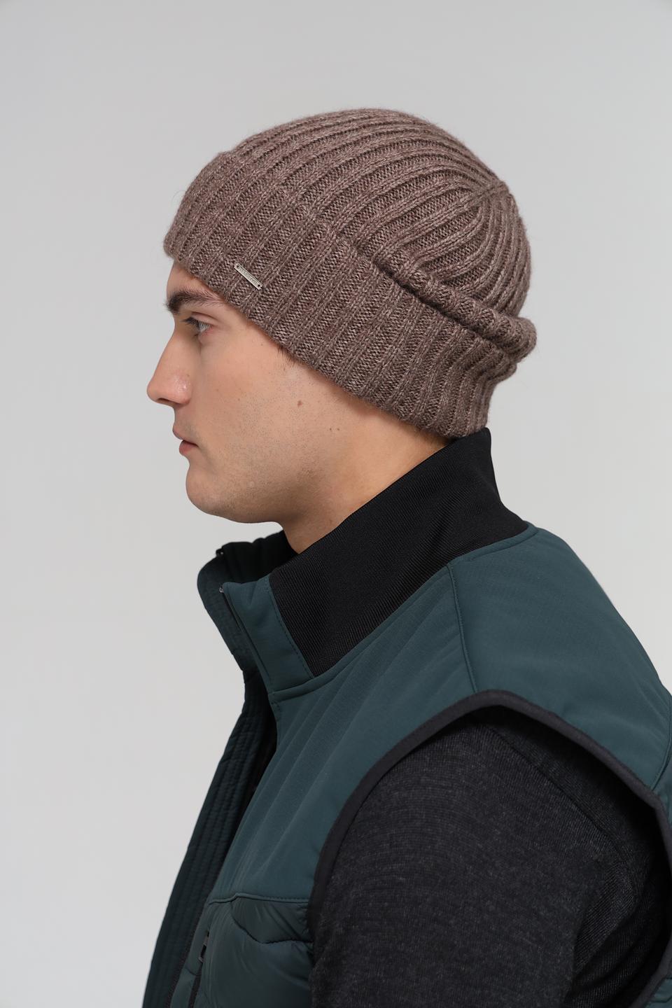 Шапка Marhatter мужская бежевая