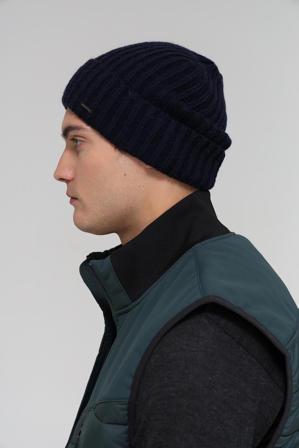 Шапка Marhatter вязаная синяя