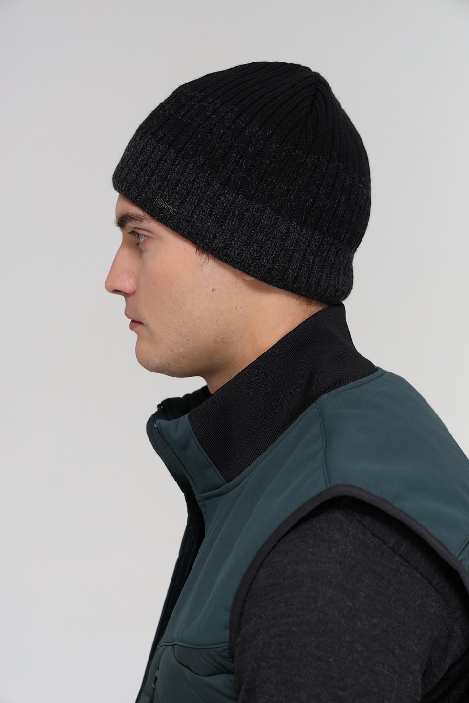 Шапка Marhatter мужская чёрная