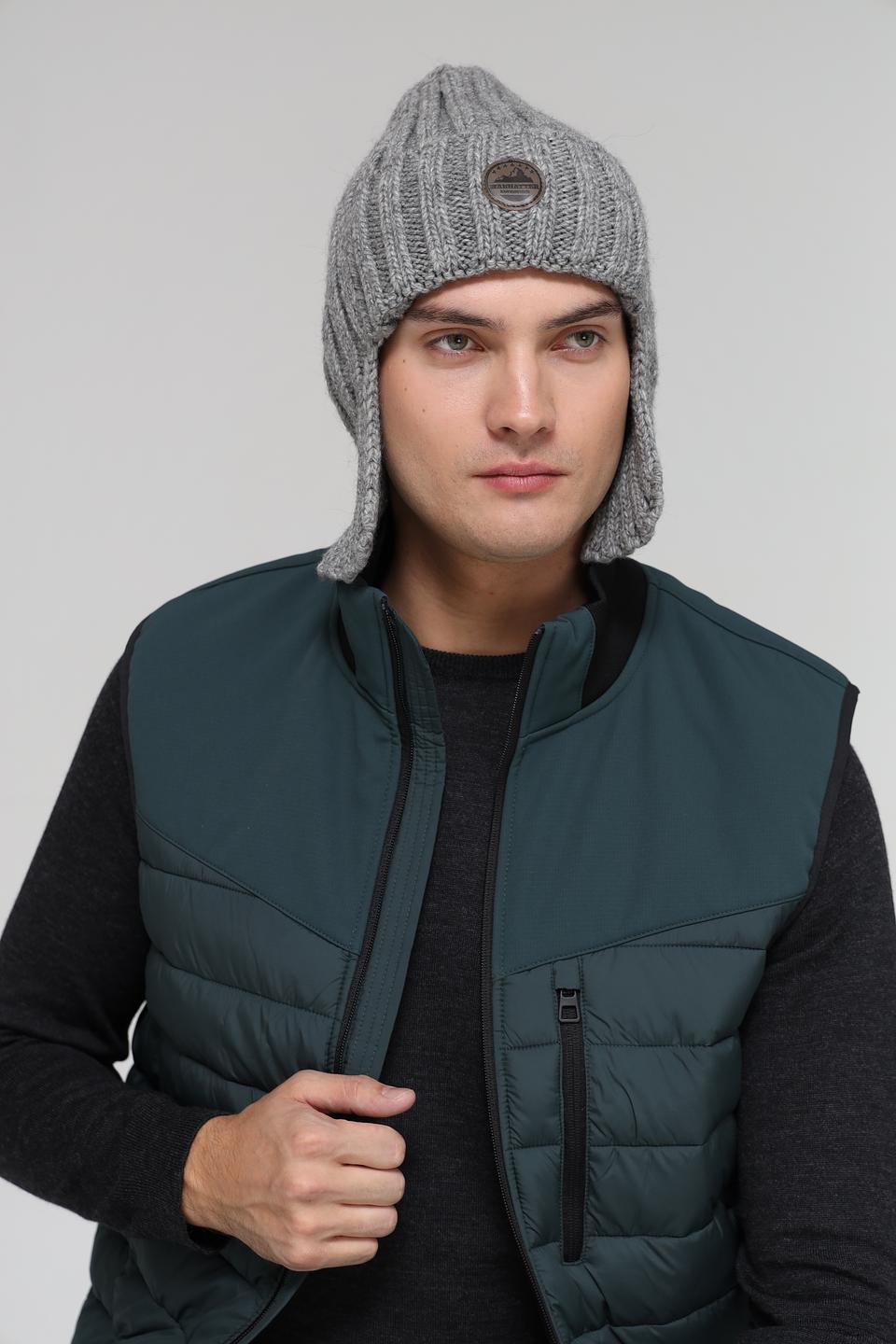 Шапка Marhatter с ушами серая