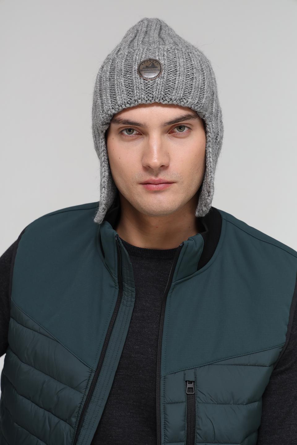 Шапка Marhatter с ушами серая