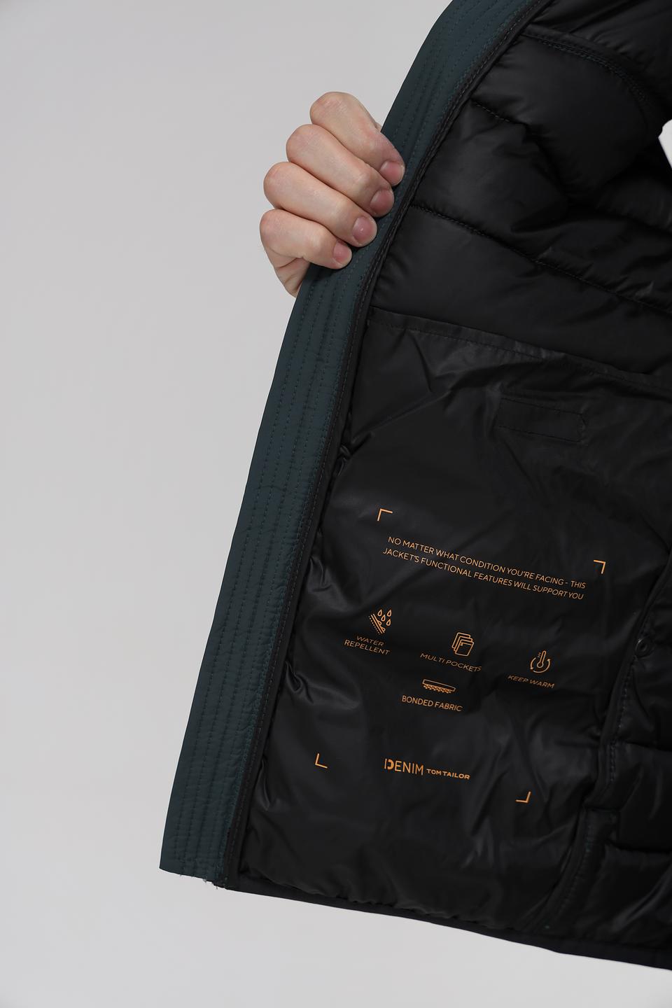 Жилет Tom Tailor стеганый оливковый