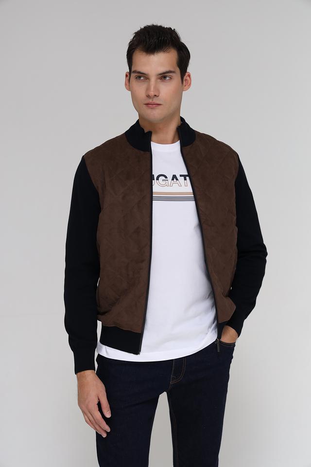 Кардиган Bugatti комбинированный коричневый