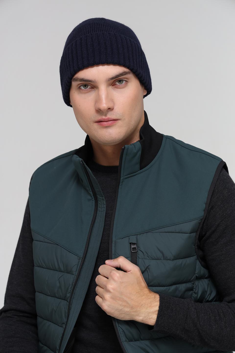 Шапка ADL man вязаная синяя