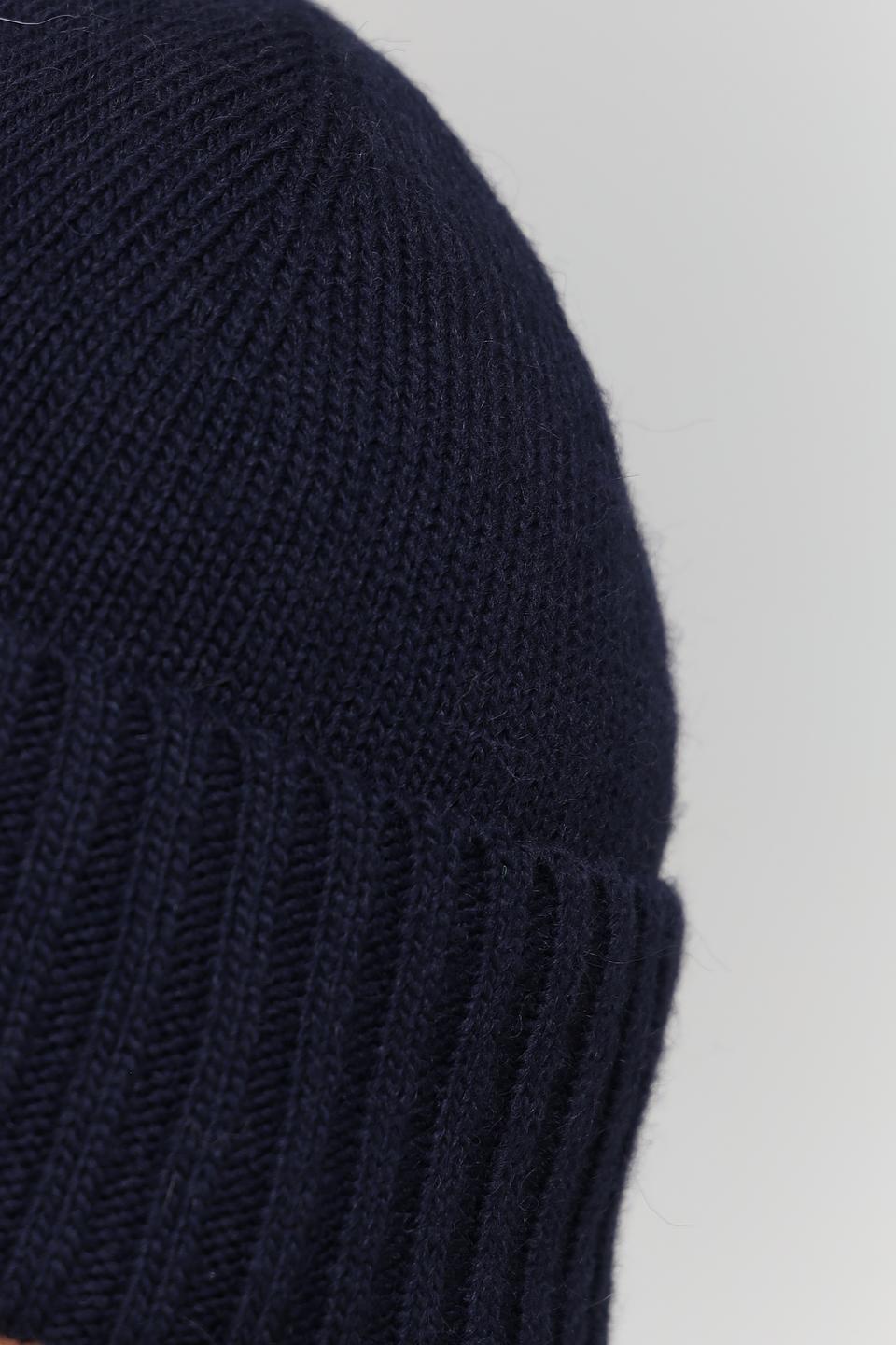 Шапка ADL man вязаная синяя