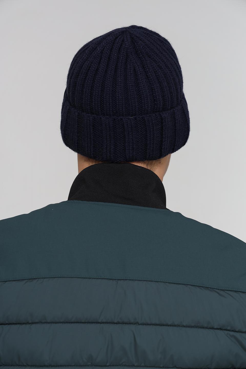 Шапка ADL man вязаная синяя