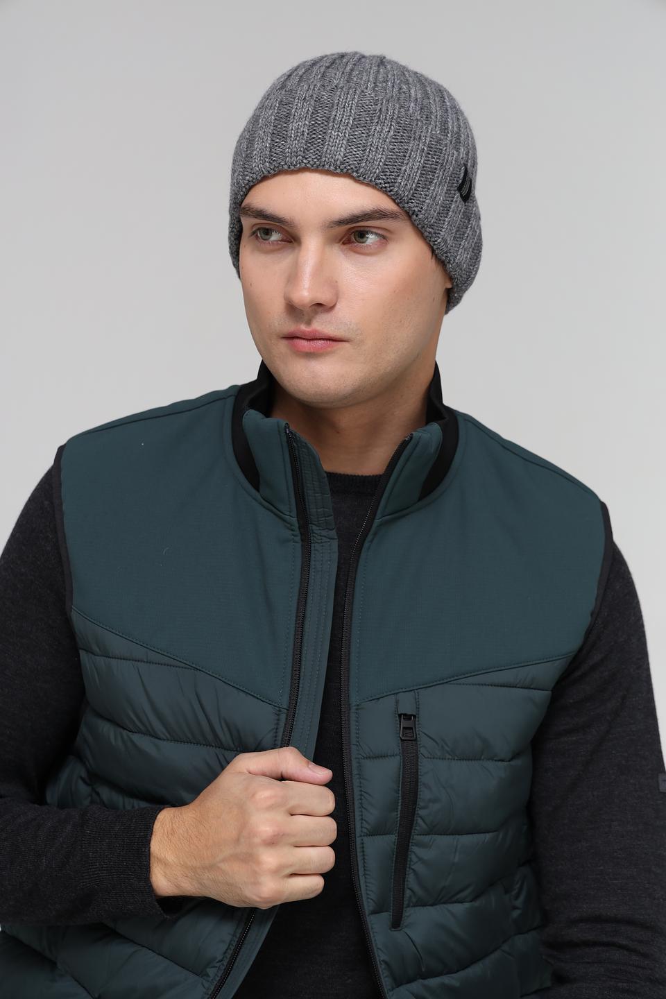 Шапка ADL man серая с логотипом