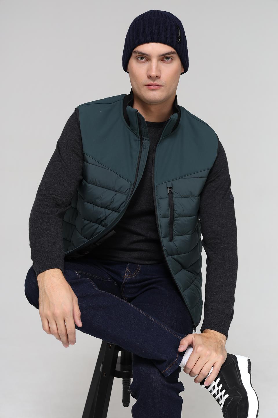 Шапка ADL man вязаная синяя